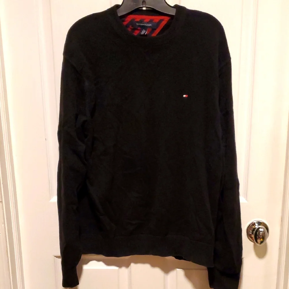 Tommy Hilfiger Men's Navy Blue Pullover Sweater - Size XL